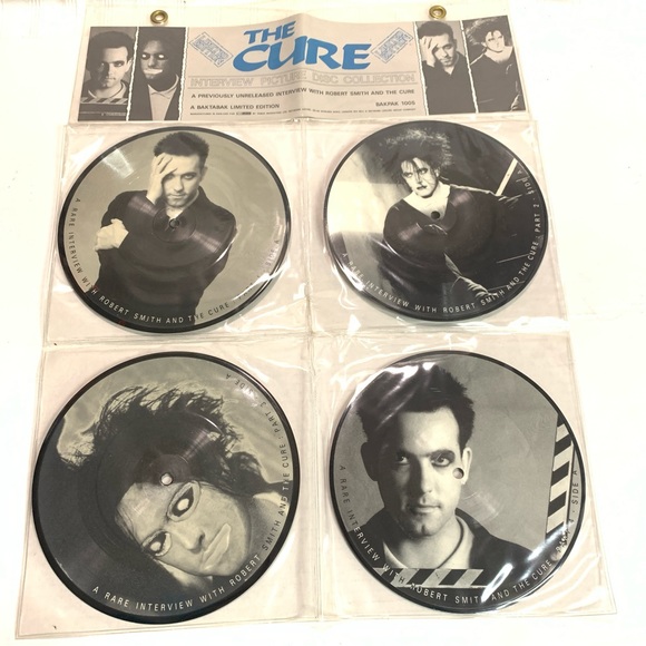 The Cure Interview Picture Disc Collection Vinyl Records 7" Baktabak Ltd Ed 4Pcs - Picture 1 of 10